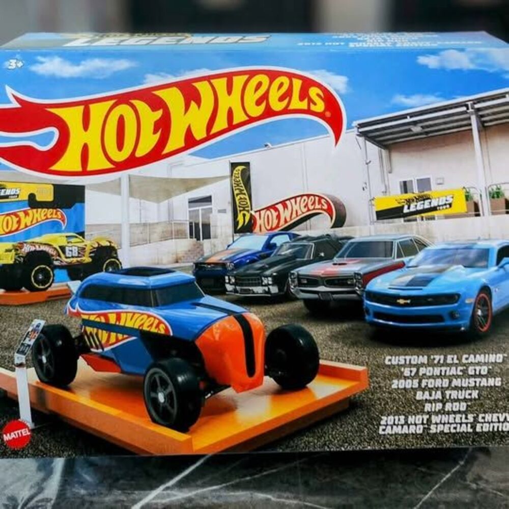 Hot Wheels Legends Die-cast Vehicle 6 Piece Set and Four Extra Cars